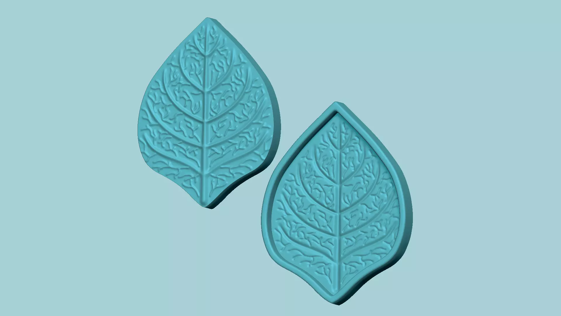 Straight Rose Leaf - Molding Arrangement EVA Foam Craft 3D print model_0