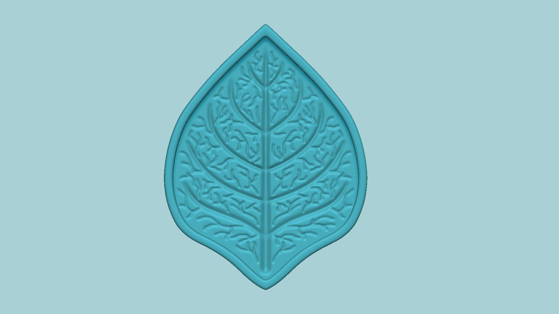 Straight Rose Leaf - Molding Arrangement EVA Foam Craft 3D print model_6