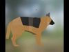 german shepherd Low-poly 3D model_1