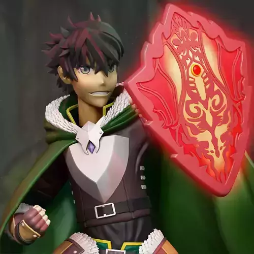 STL Naofumi statue of man with cape