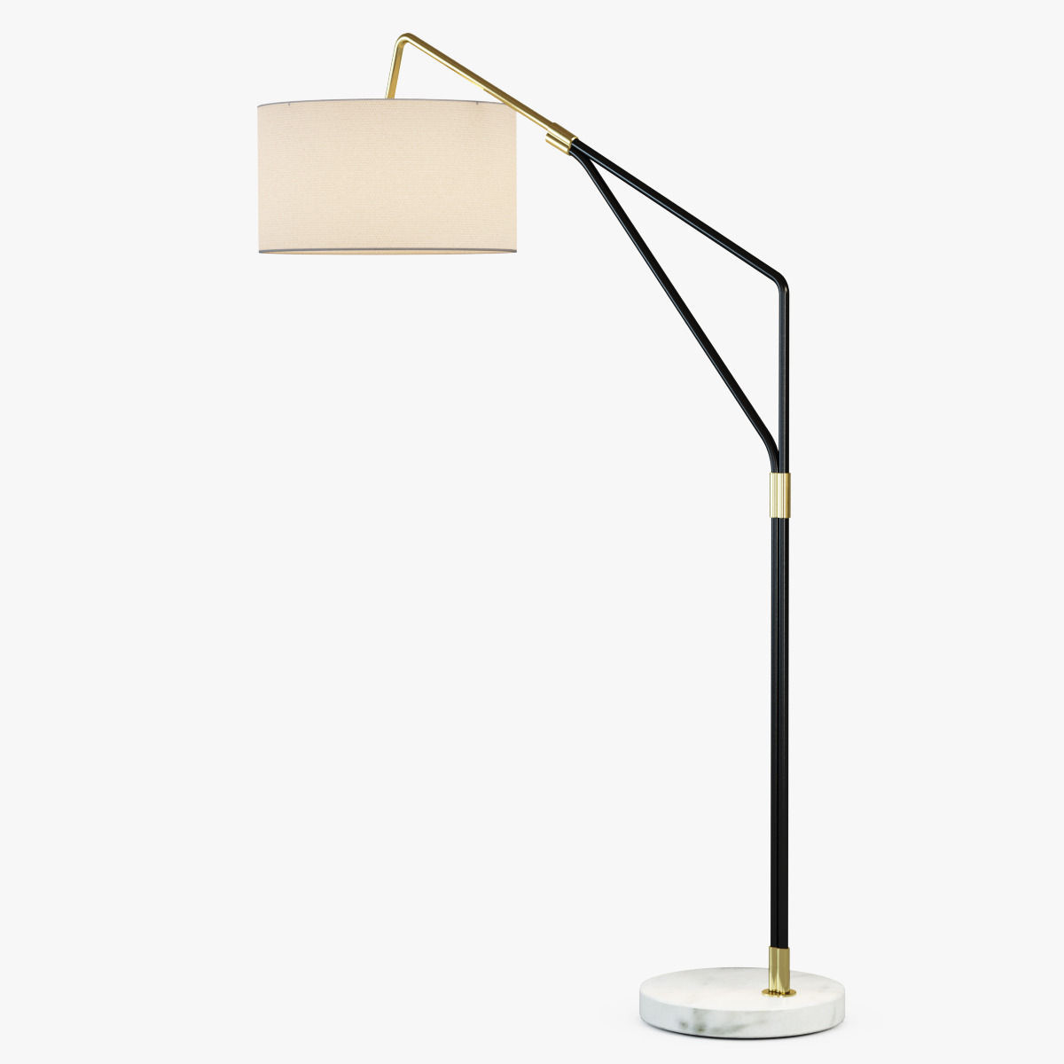 Mid-Century Overarching Floor Lamp 3D model_1