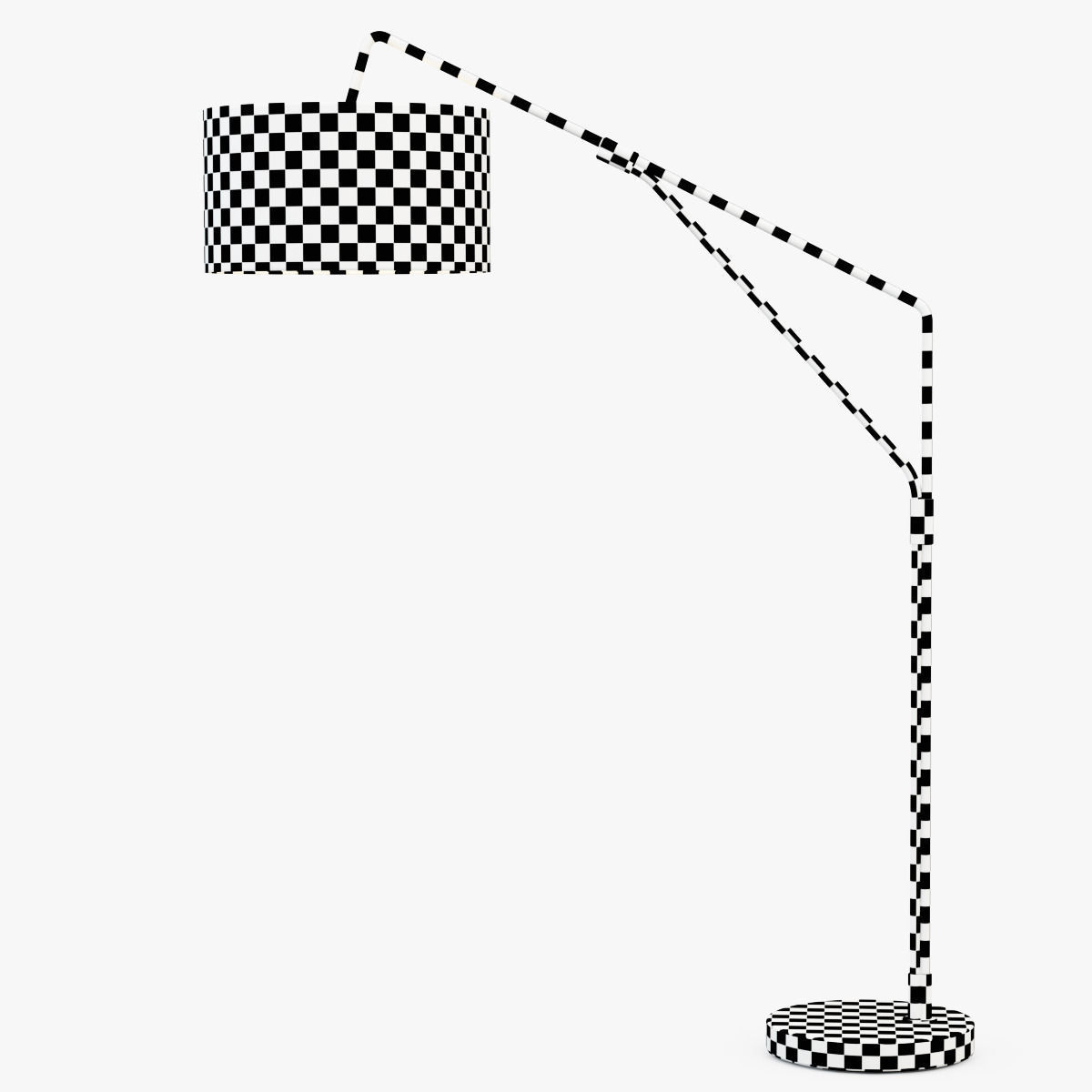 Mid-Century Overarching Floor Lamp 3D model_4