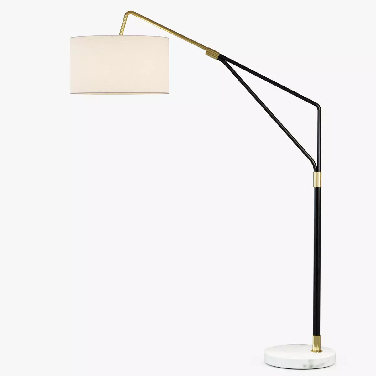 Mid-Century Overarching Floor Lamp 3D model_0