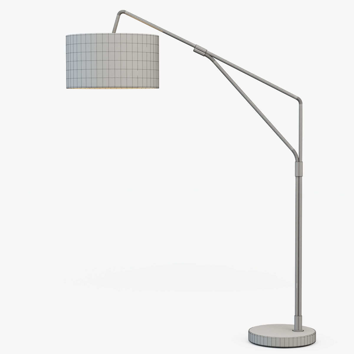 Mid-Century Overarching Floor Lamp 3D model_3