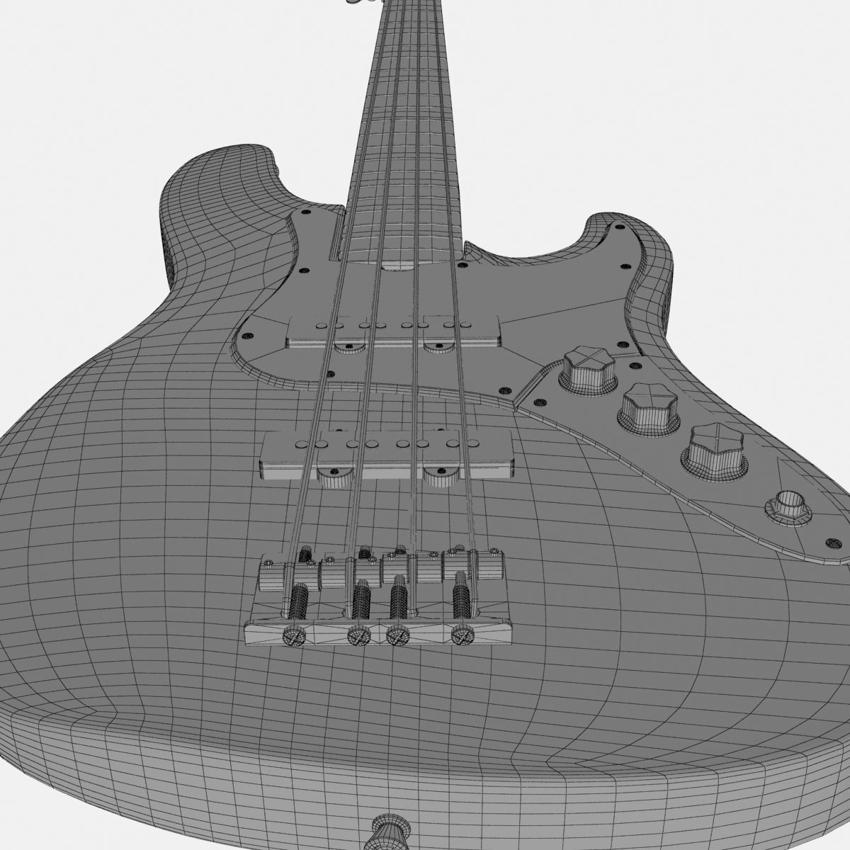Fender Jazz Bass 3D model_9