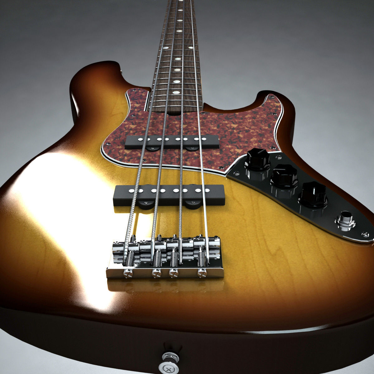 Fender Jazz Bass 3D model_2