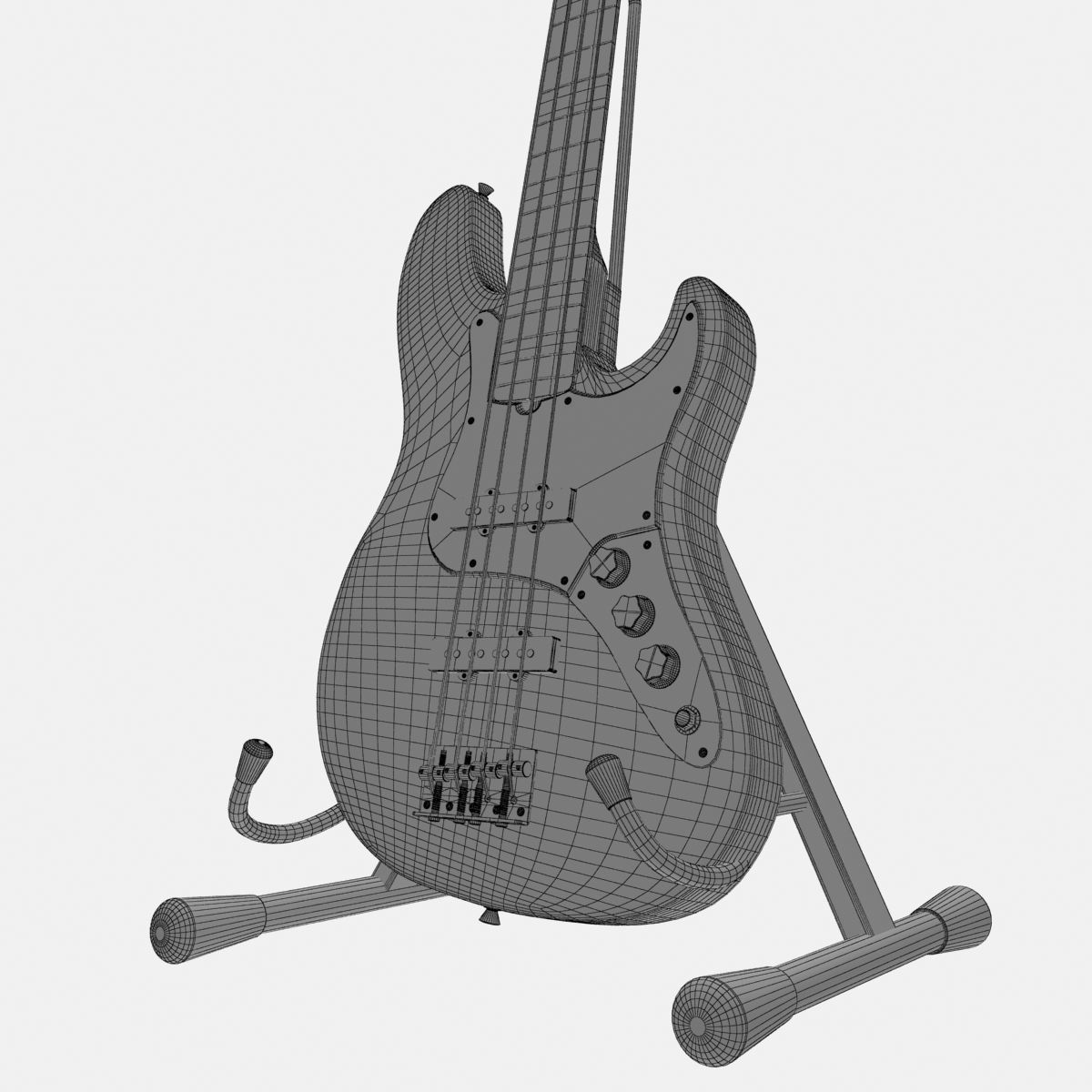 Fender Jazz Bass 3D model_12