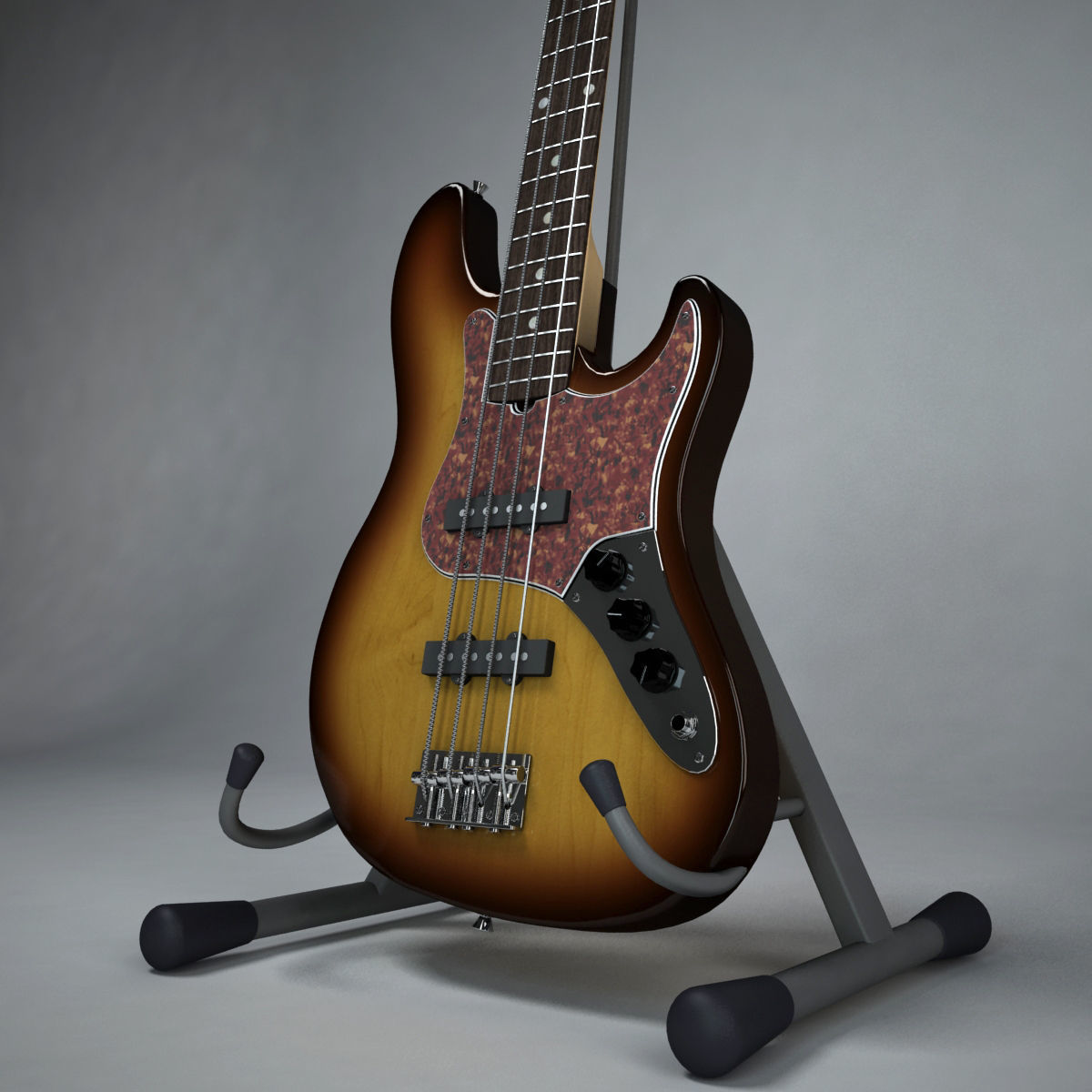 Fender Jazz Bass 3D model_5