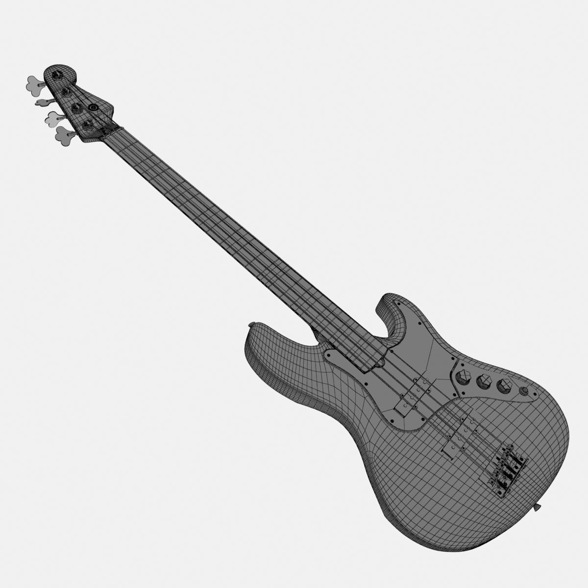 Fender Jazz Bass 3D model_7