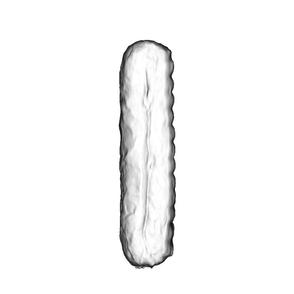 050 Donut stick bun plain Scan 3D model with UV map 3D model_10