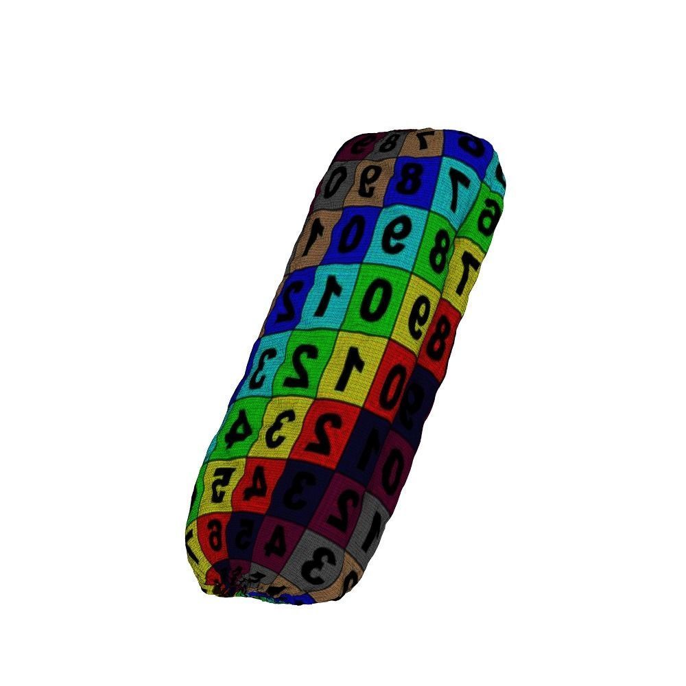 050 Donut stick bun plain Scan 3D model with UV map 3D model_3