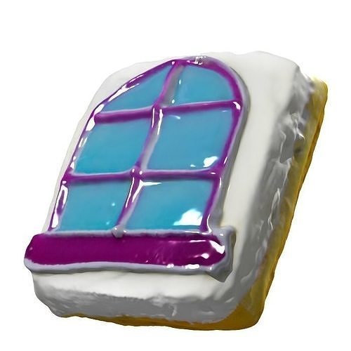 045 Donut bun window2 Scan 3D model with UV map 3D model