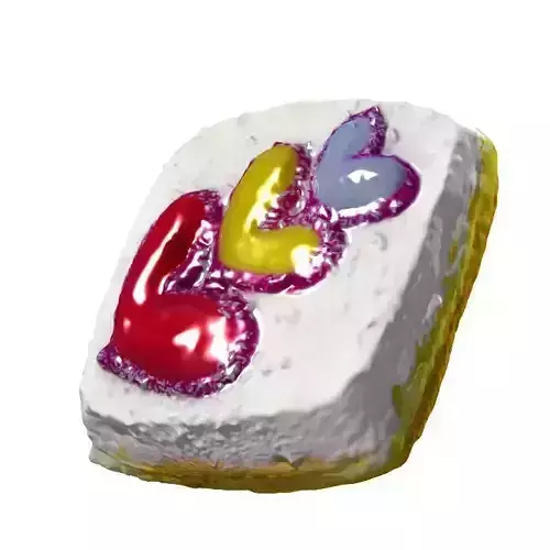 043 Donut bun 3Heart Scan 3D model with UV map