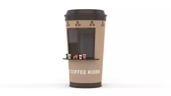 Coffee Kiosk 3D model