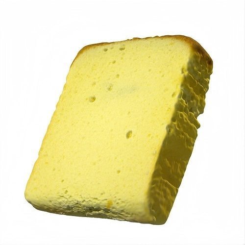 060 Butter cake piece Scan 3D model with UV map 3D model