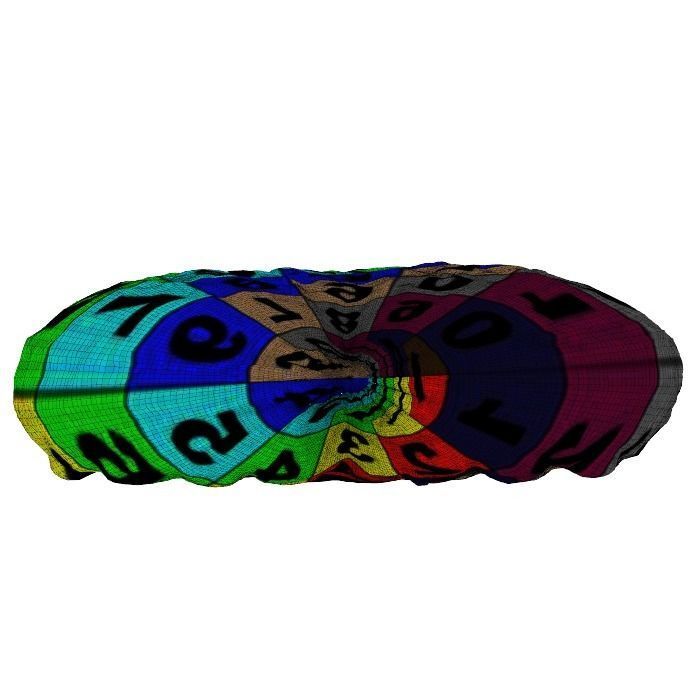 057 Donut heart bun plain2 Scan 3D model with UV map 3D model_19