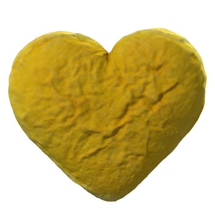 057 Donut heart bun plain2 Scan 3D model with UV map 3D model_5