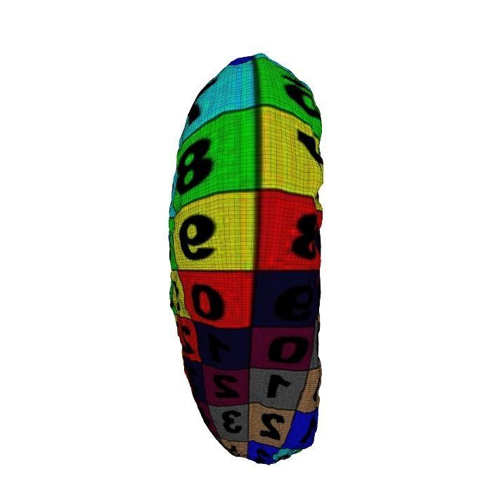 057 Donut heart bun plain2 Scan 3D model with UV map 3D model_11