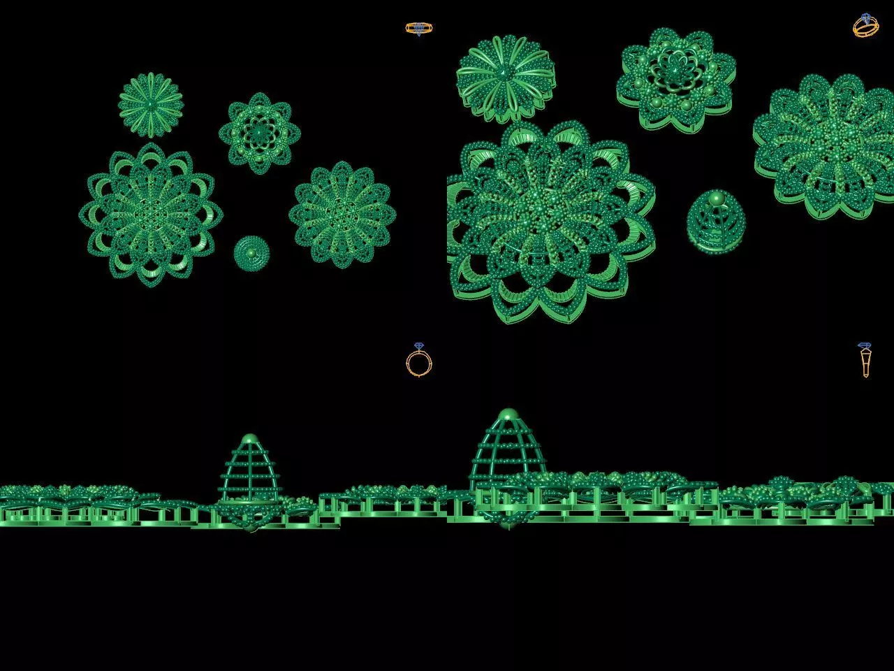 Pendant Set 52 3D print model_0