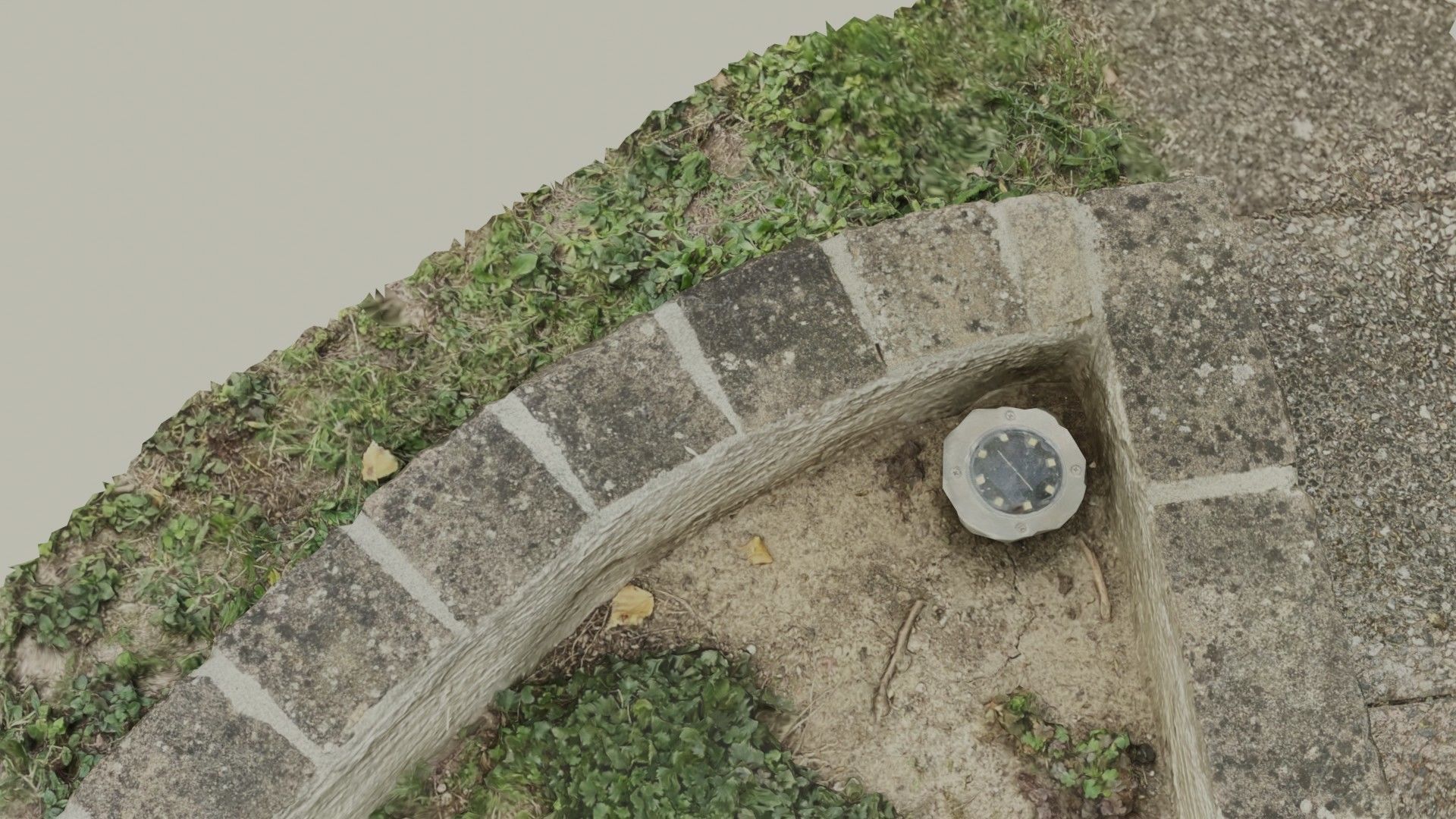 Flowerbed angle curved garden decoration SCANNED MODEL 3D model_63