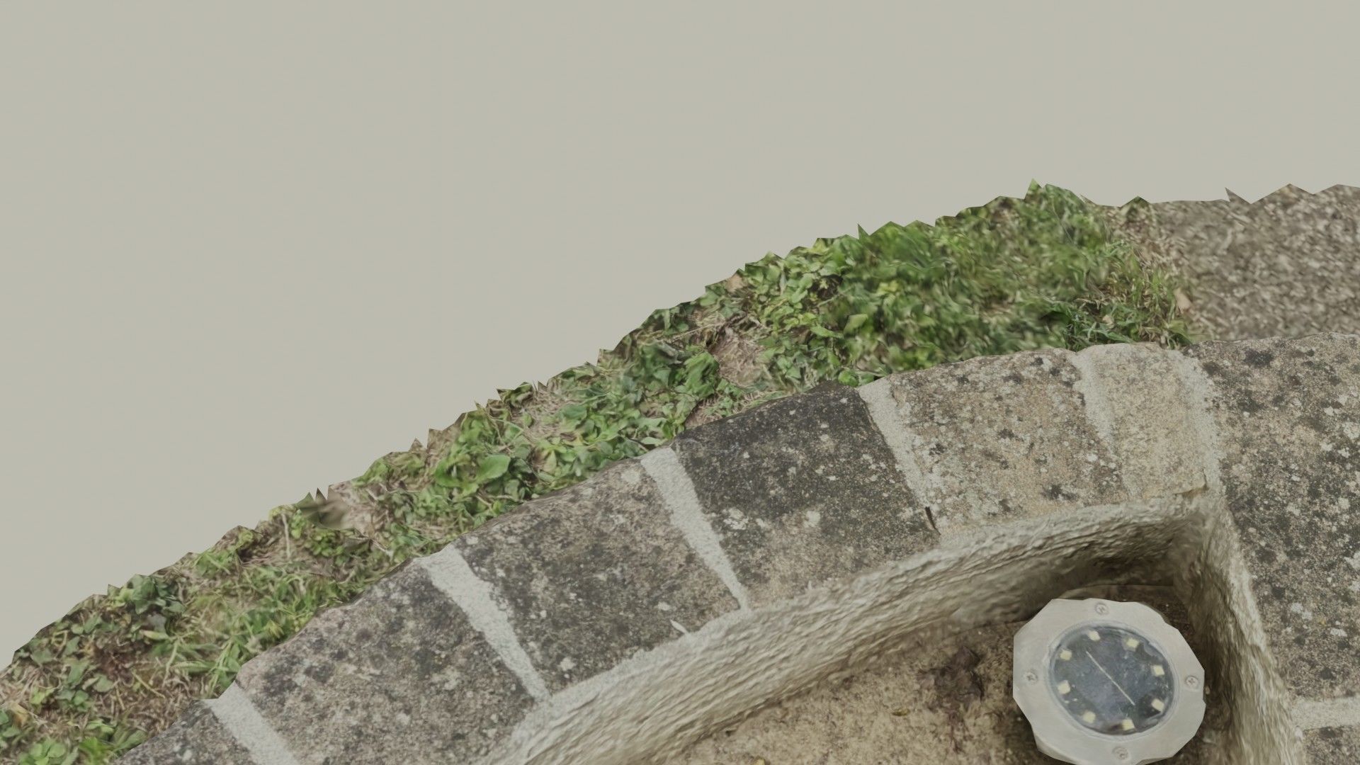 Flowerbed angle curved garden decoration SCANNED MODEL 3D model_61