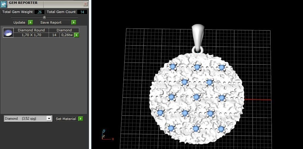 Pendant 1088 3D print model_8