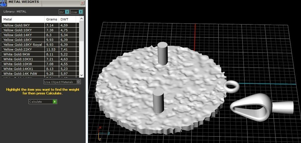 Pendant 1088 3D print model_7