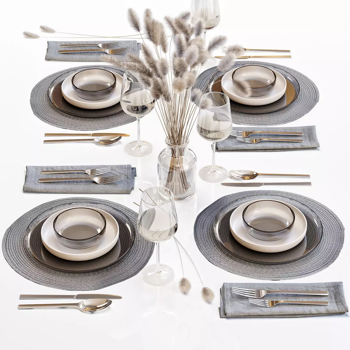 Table setting 35 3D model_0