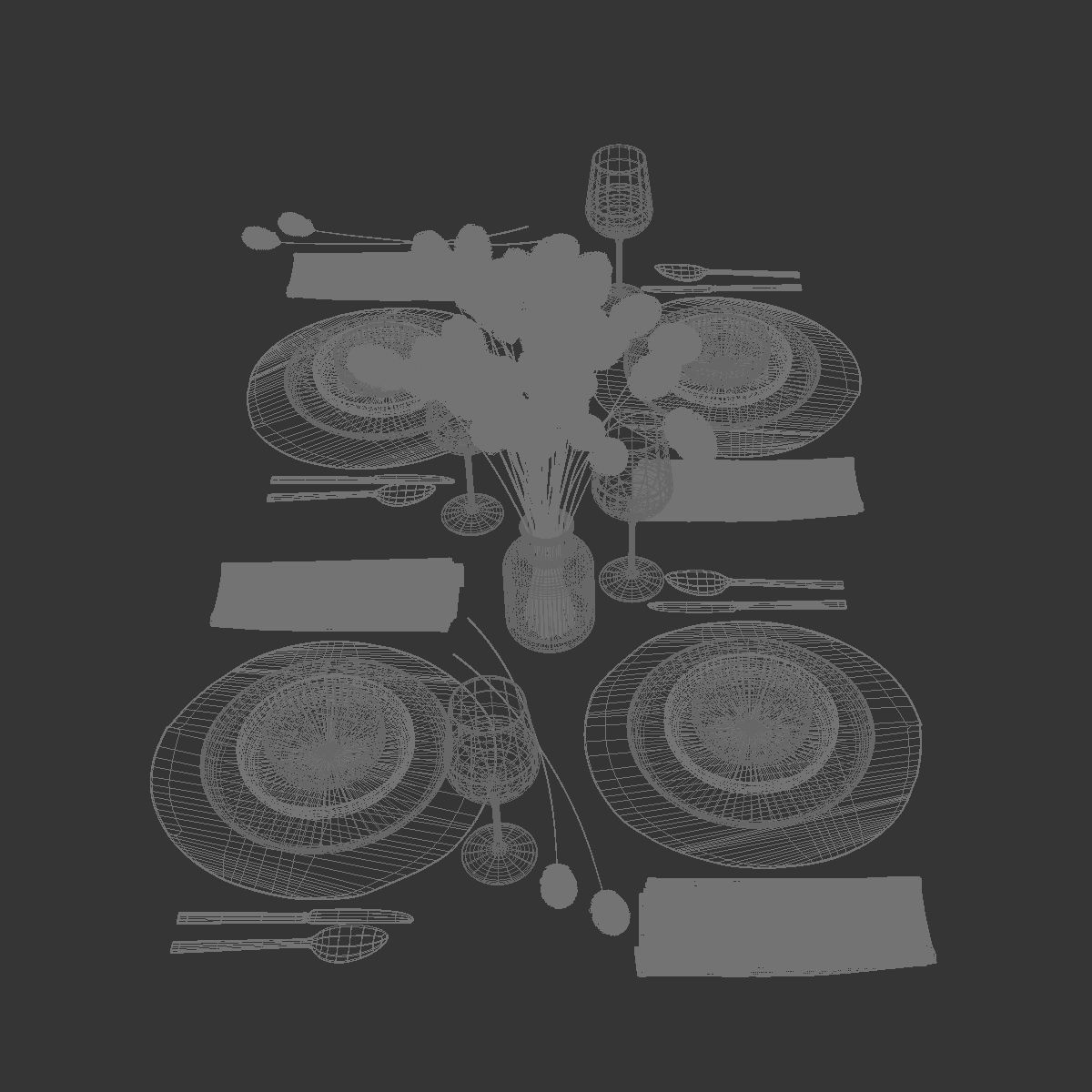 Table setting 35 3D model_7