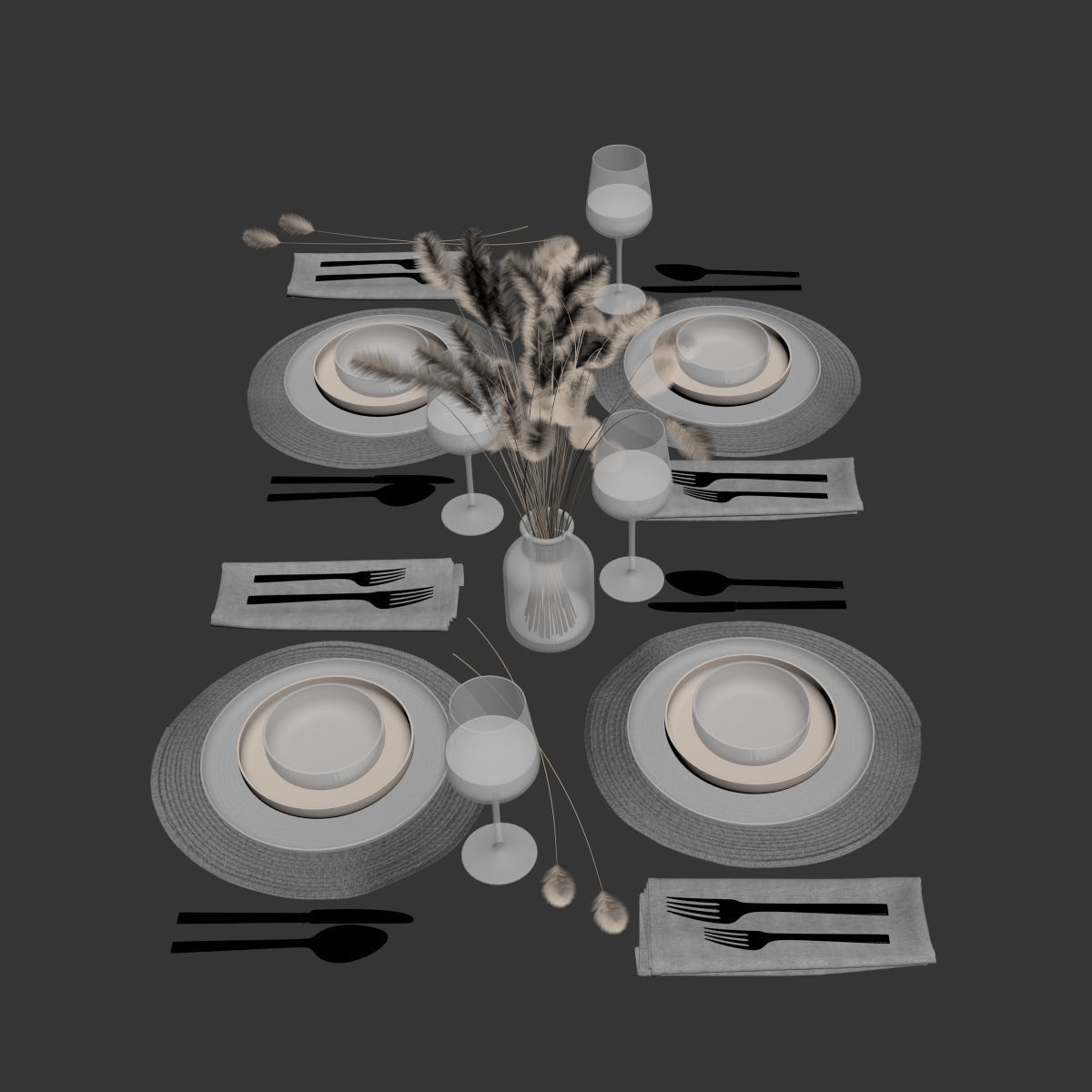 Table setting 35 3D model_5
