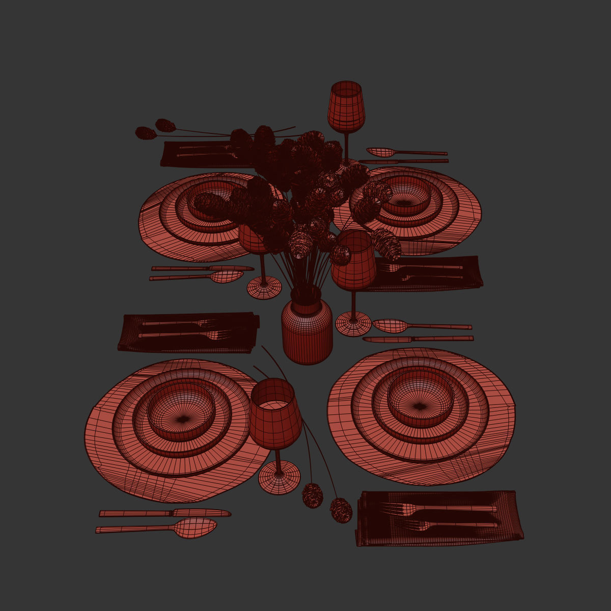 Table setting 35 3D model_8