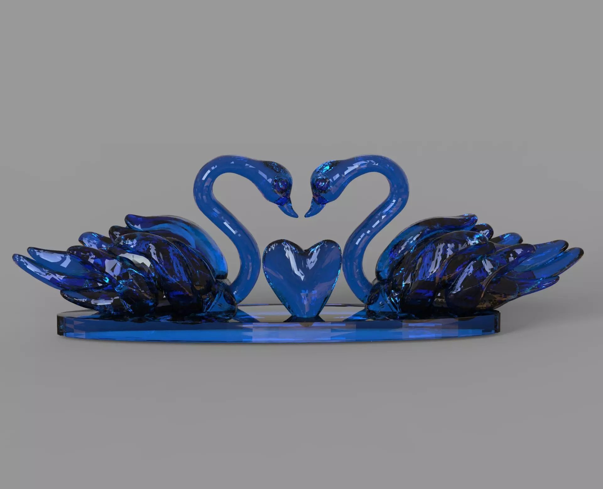 Swans Figurine 3D print model