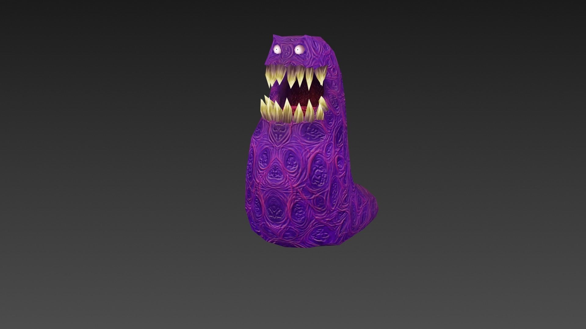 Worm Crvec Low-poly 3D model_0