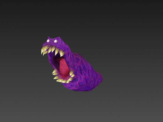 Worm Crvec Low-poly 3D model_2