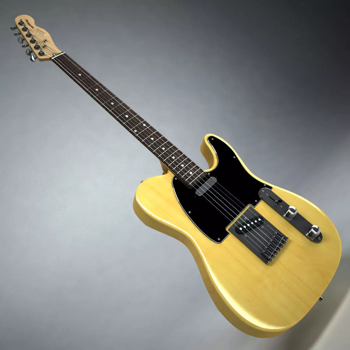 Fender Telecaster 3D model_0