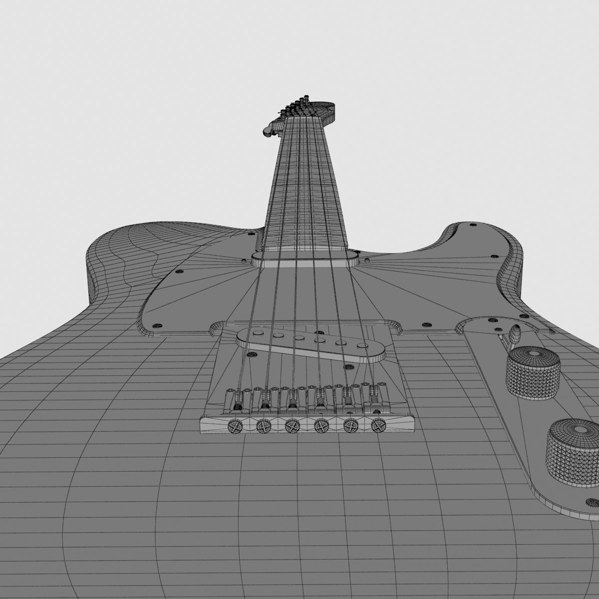 Fender Telecaster 3D model_9
