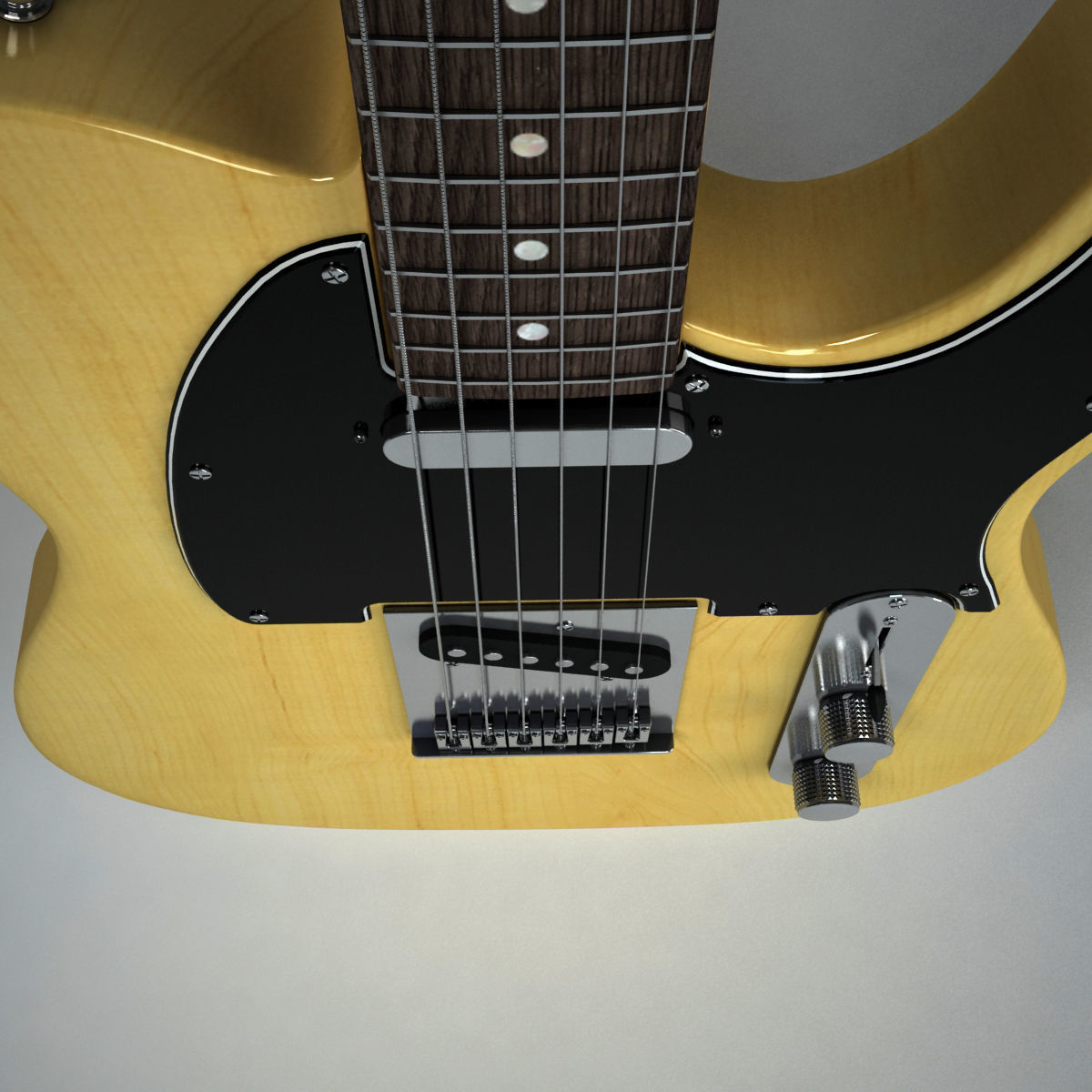 Fender Telecaster 3D model_6