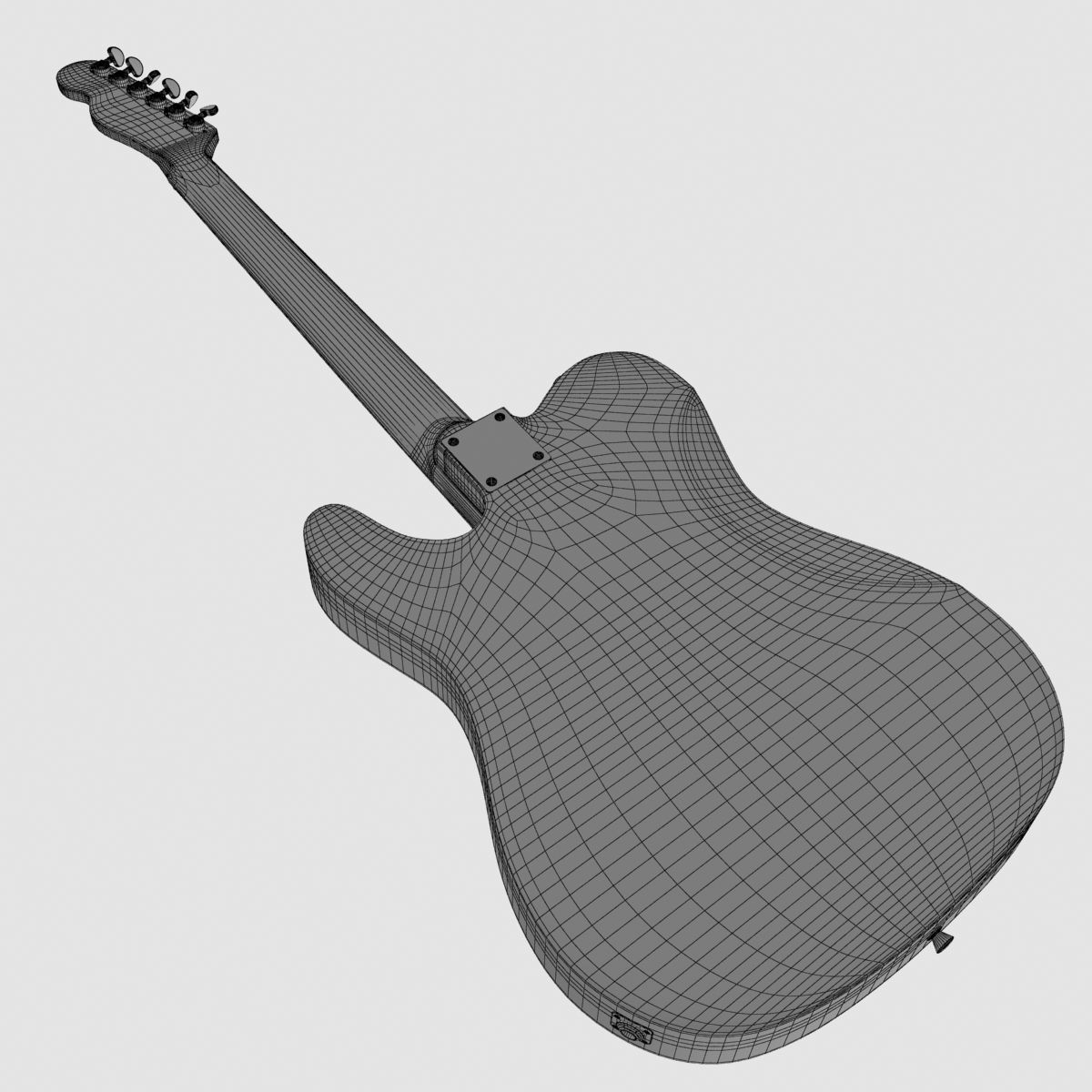 Fender Telecaster 3D model_10
