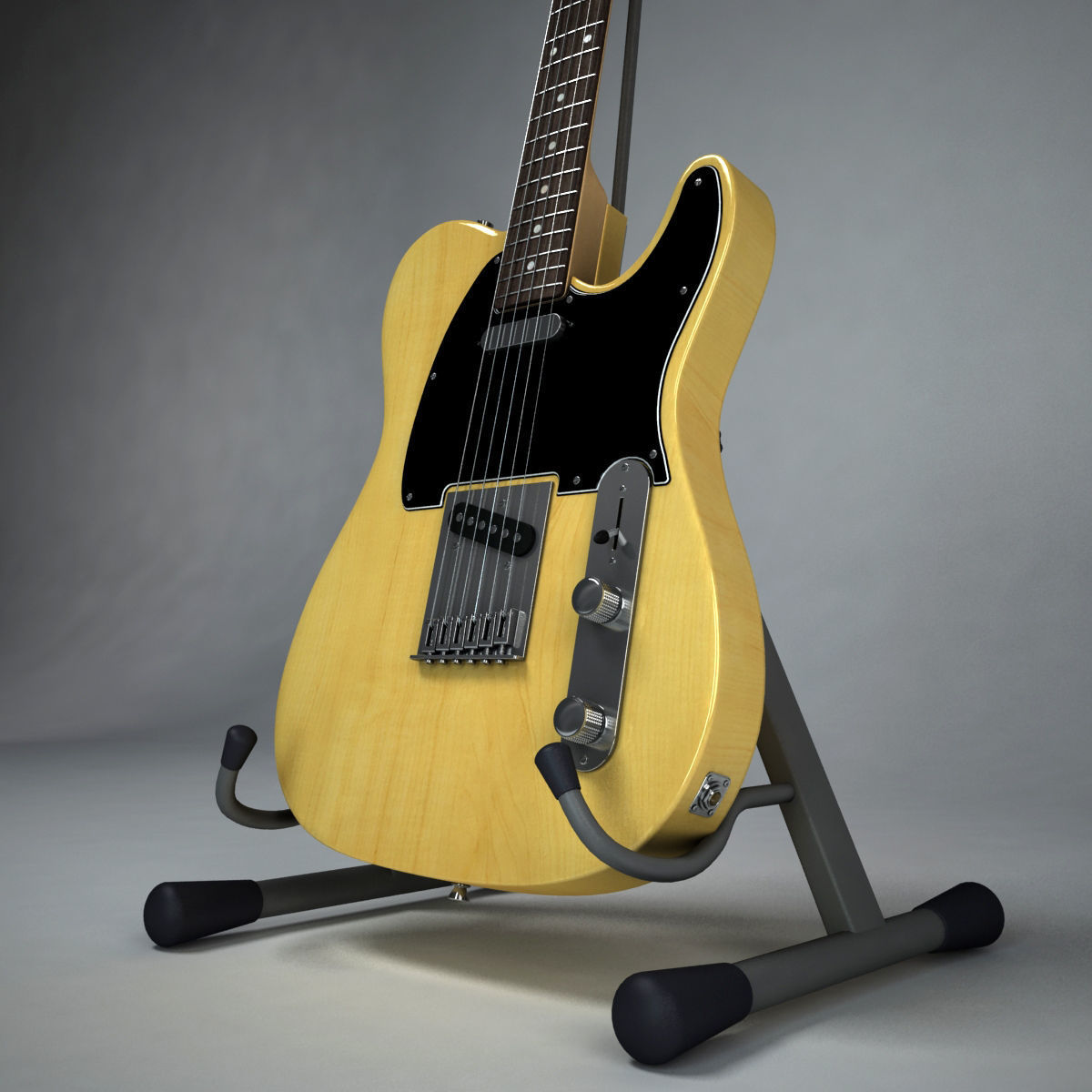 Fender Telecaster 3D model_5