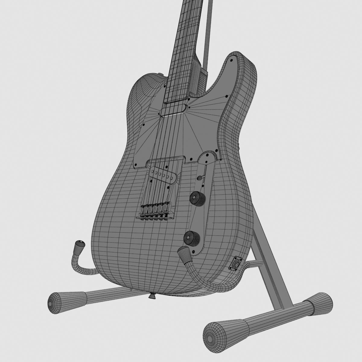 Fender Telecaster 3D model_12