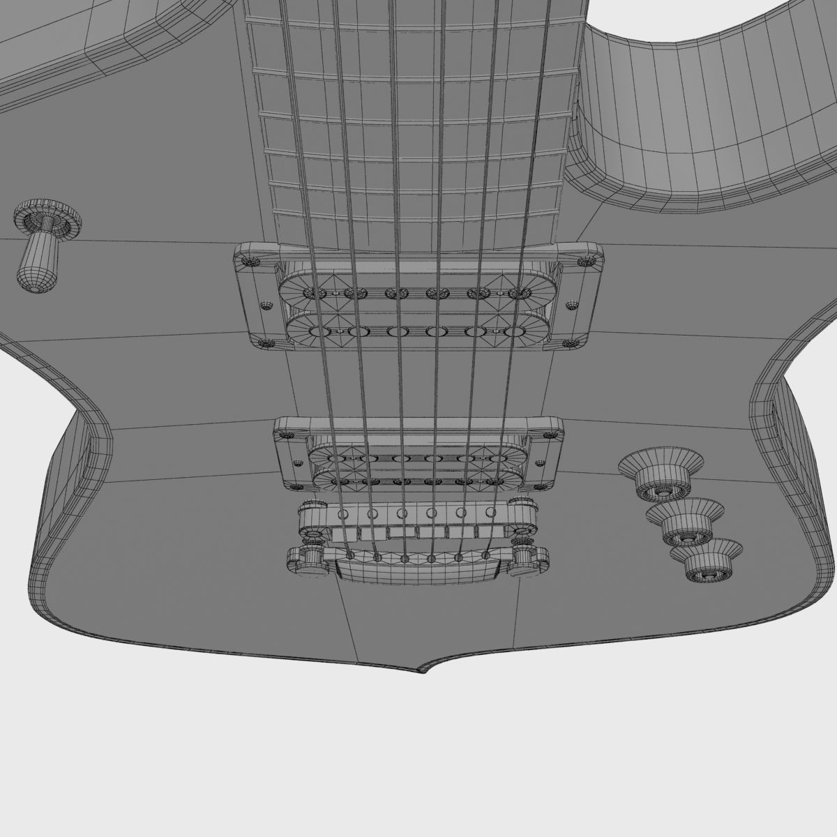 Ibanez IceMan Paul Stanley Guitar 3D model_13