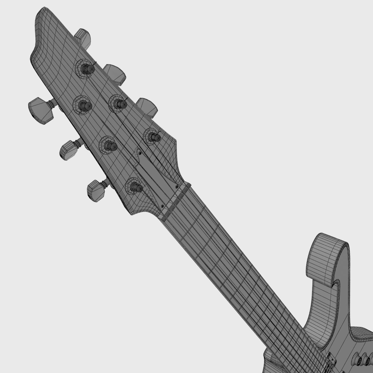 Ibanez IceMan Paul Stanley Guitar 3D model_8