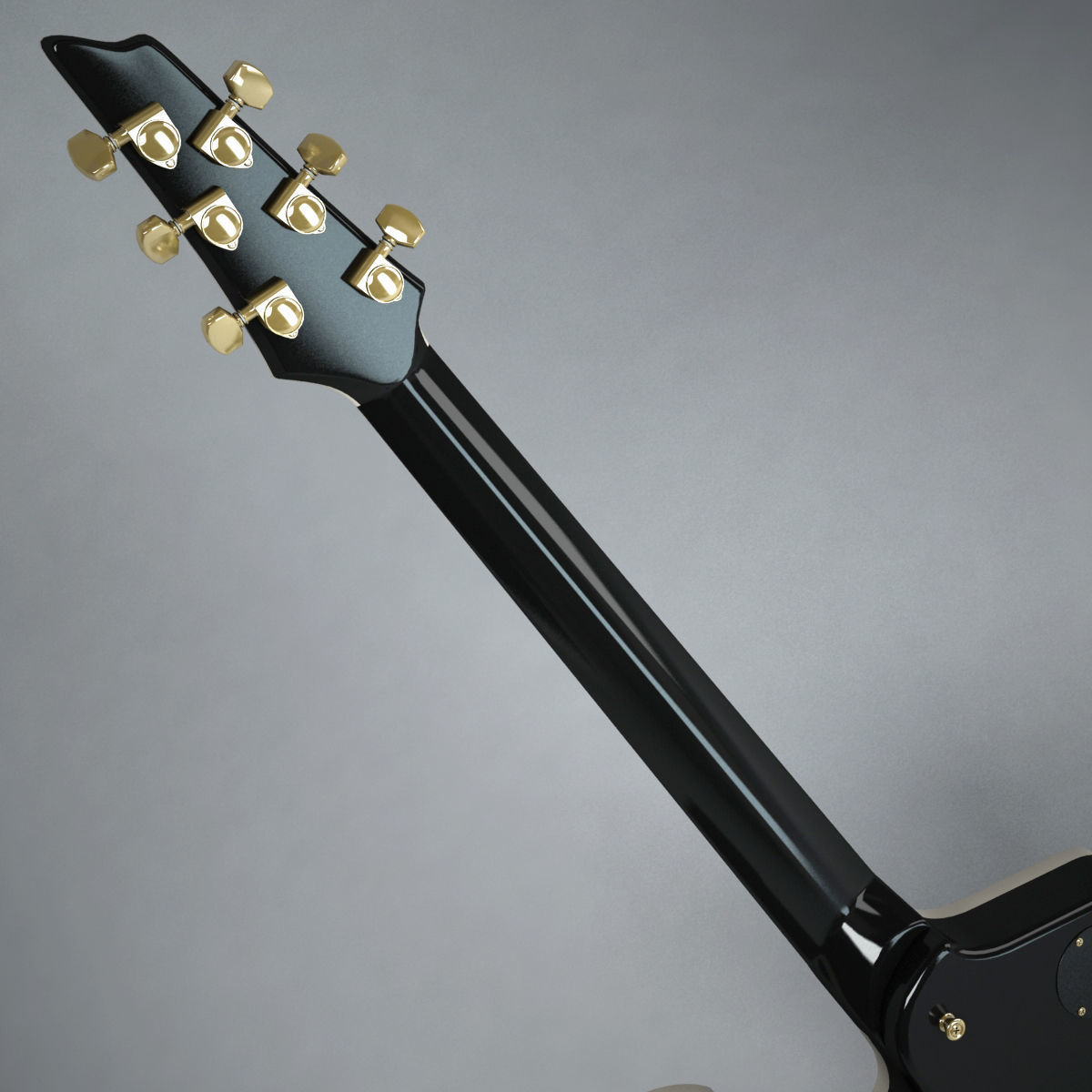 Ibanez IceMan Paul Stanley Guitar 3D model_4