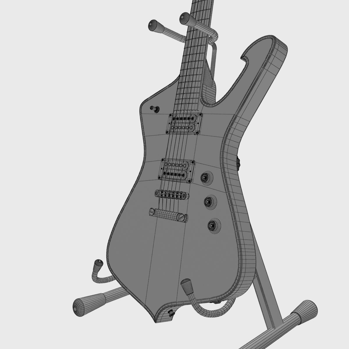 Ibanez IceMan Paul Stanley Guitar 3D model_12