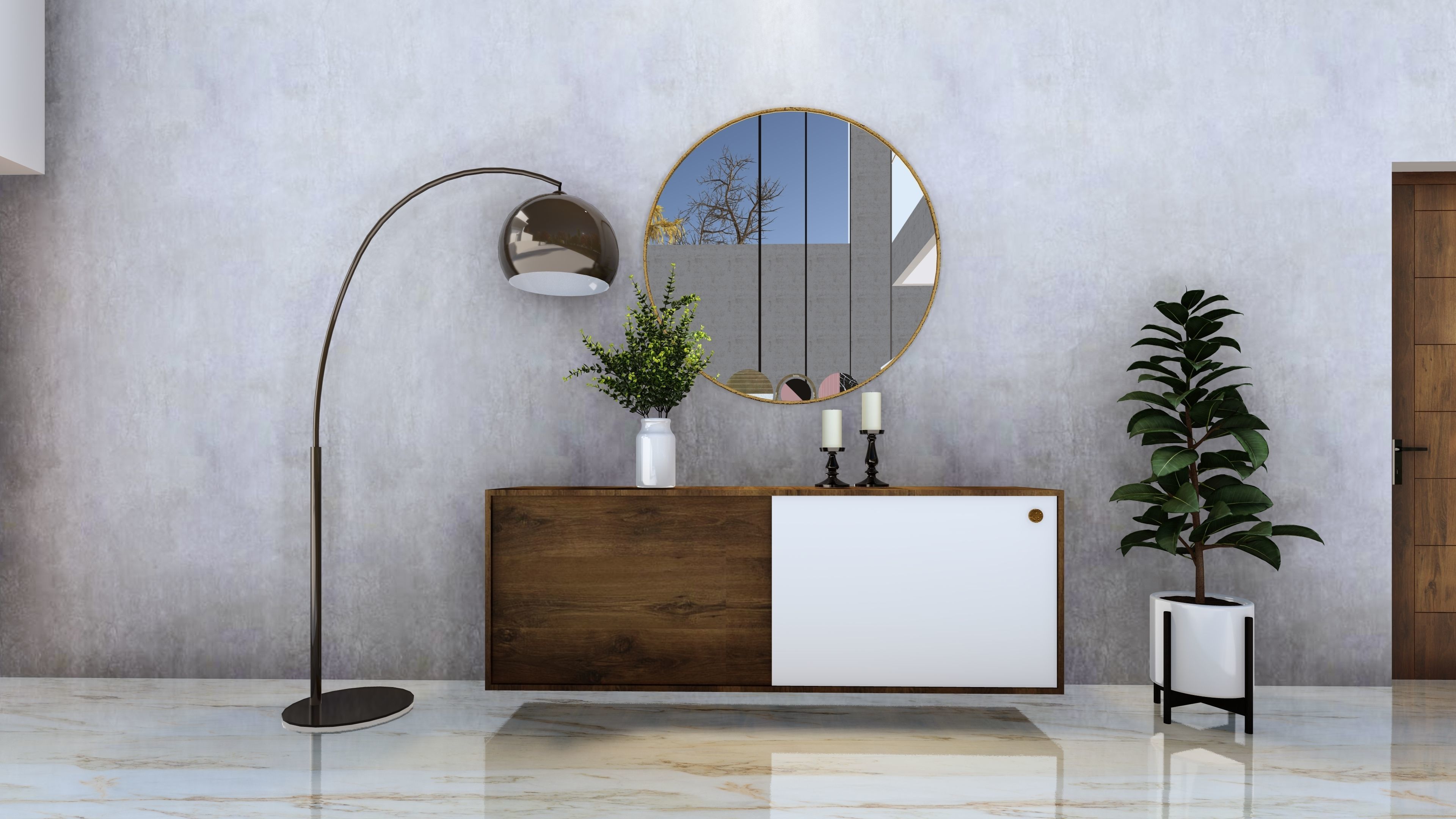 Living room 3D model_2