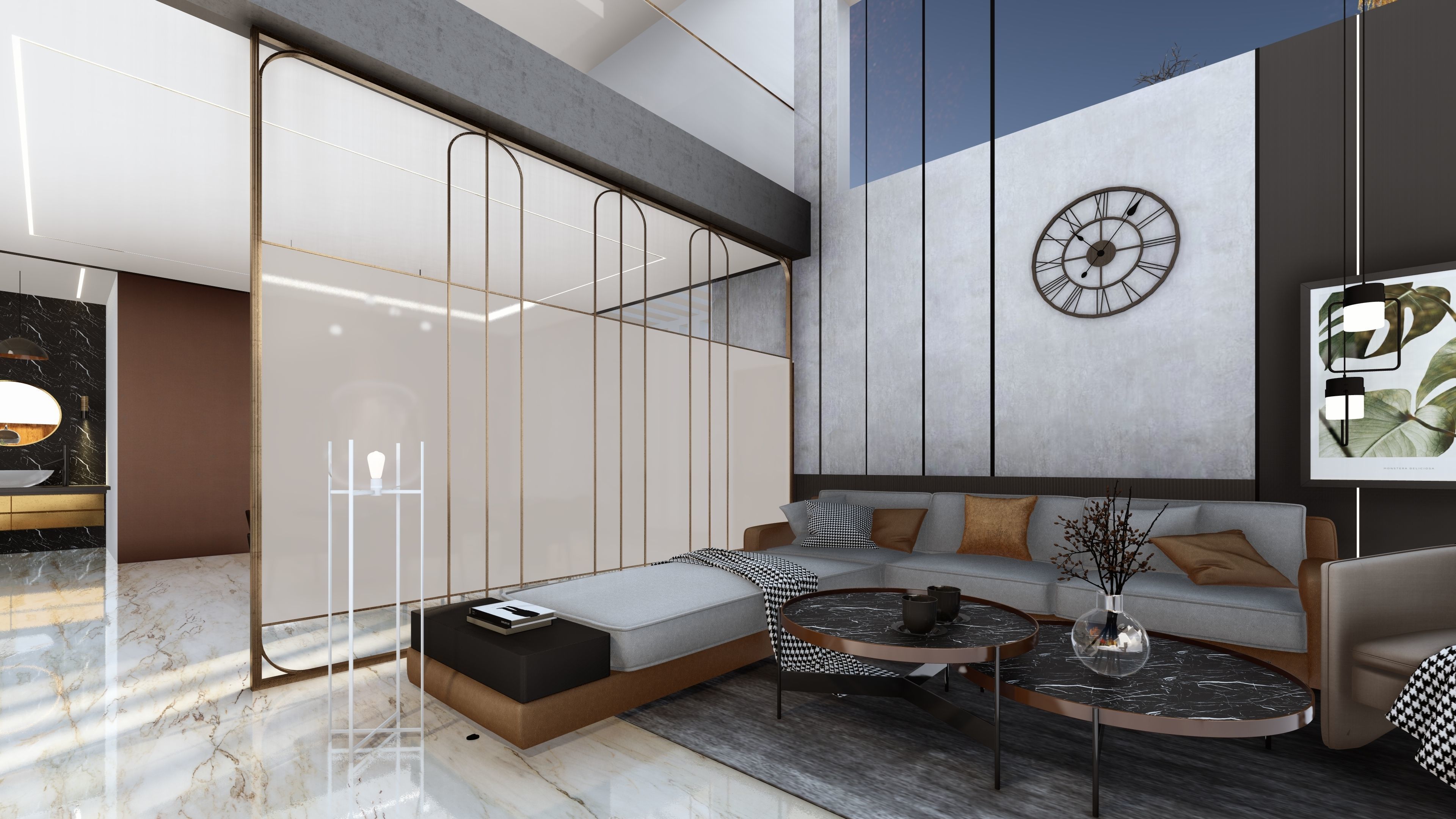 Living room 3D model_3