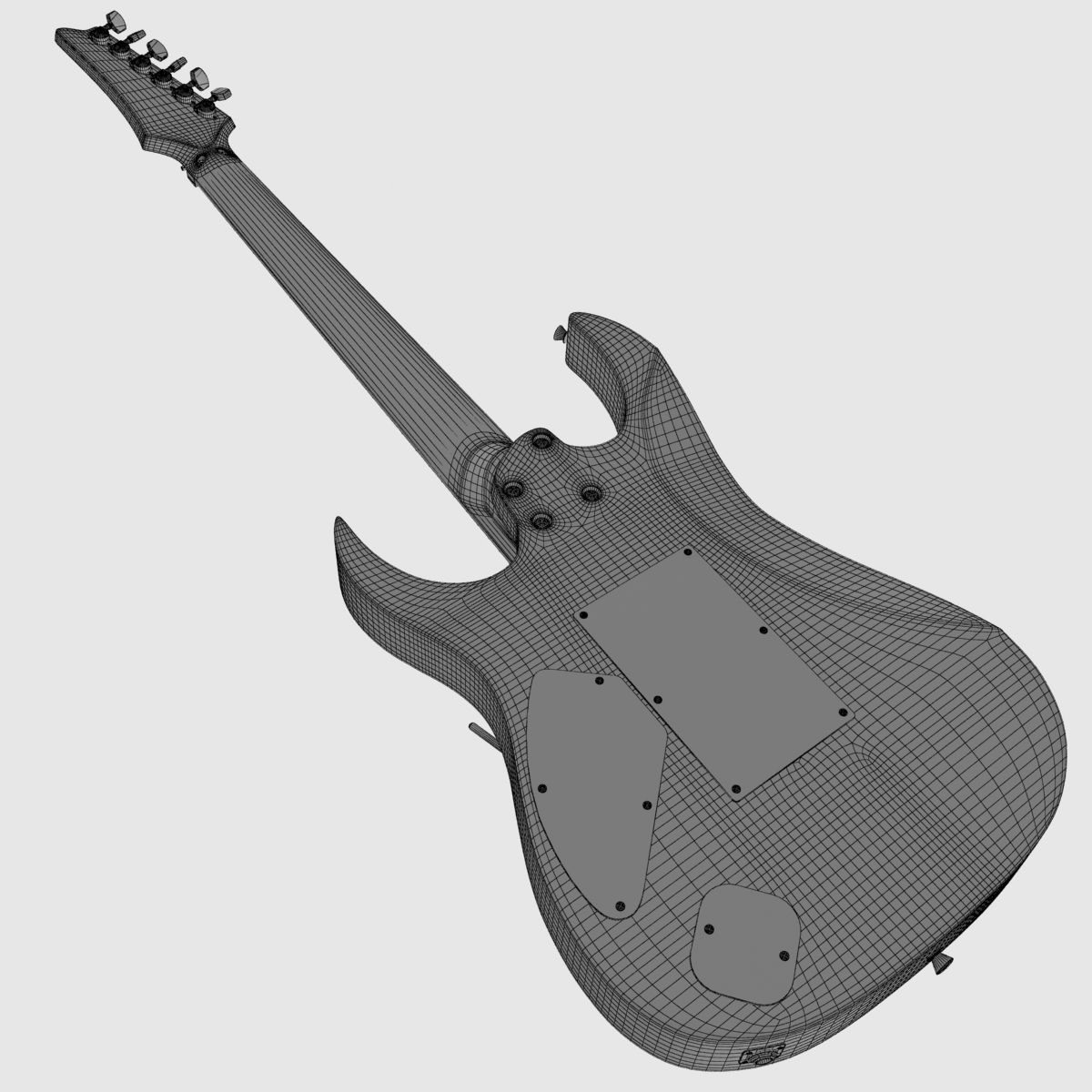 Ibanez John Petrucci Guitar 3D model_10