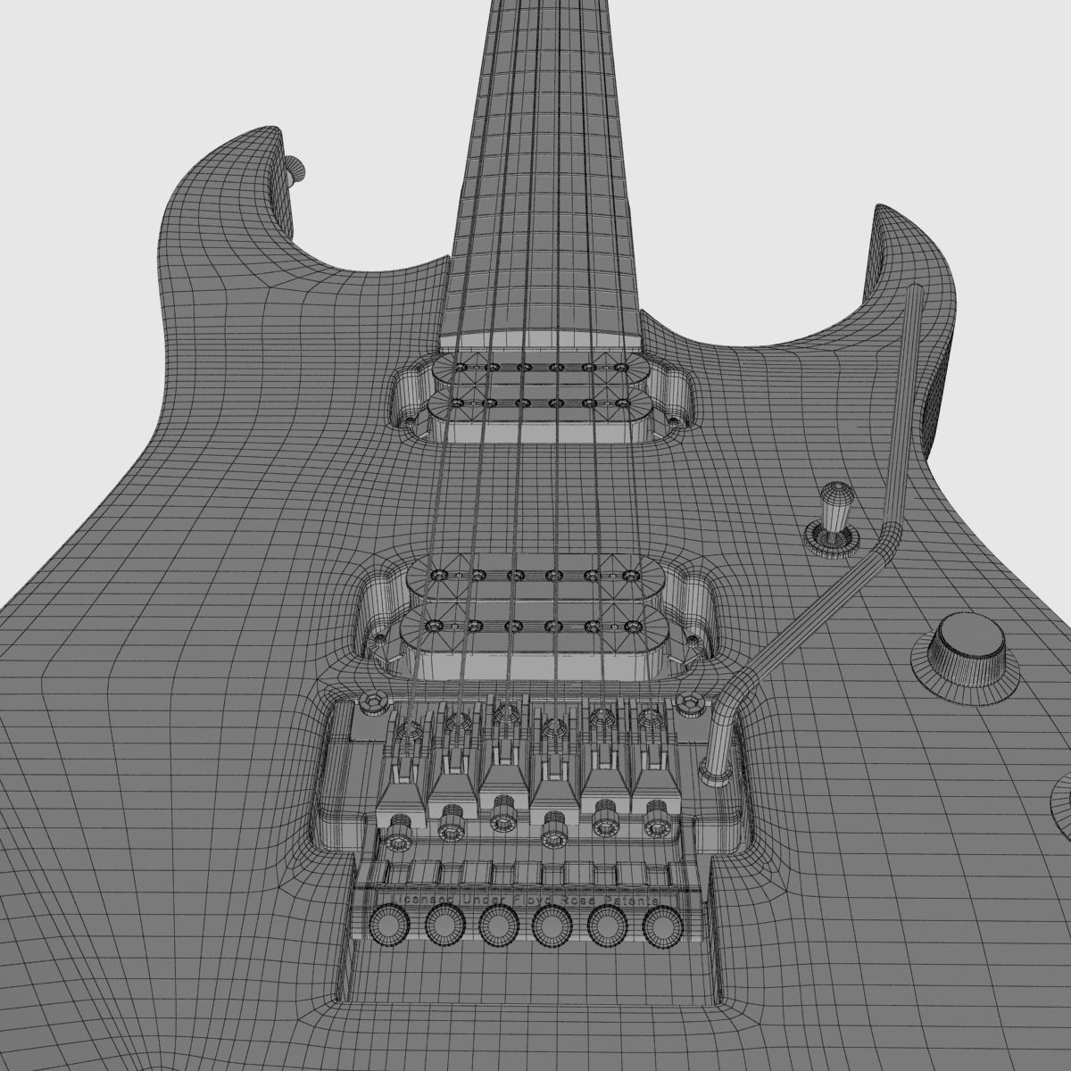 Ibanez John Petrucci Guitar 3D model_9