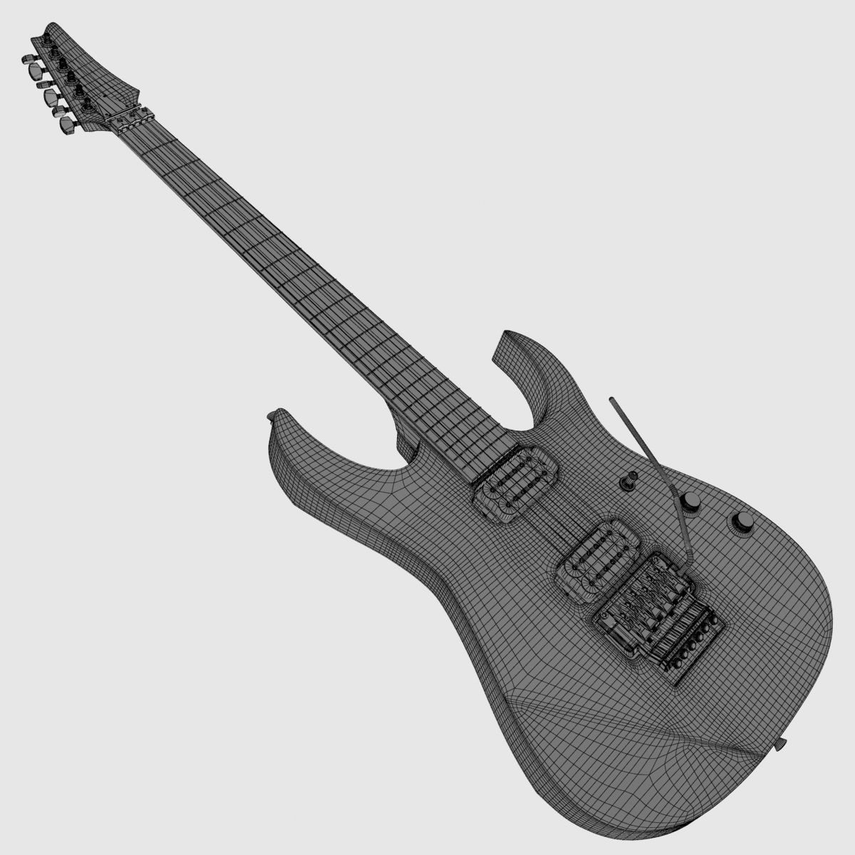Ibanez John Petrucci Guitar 3D model_7