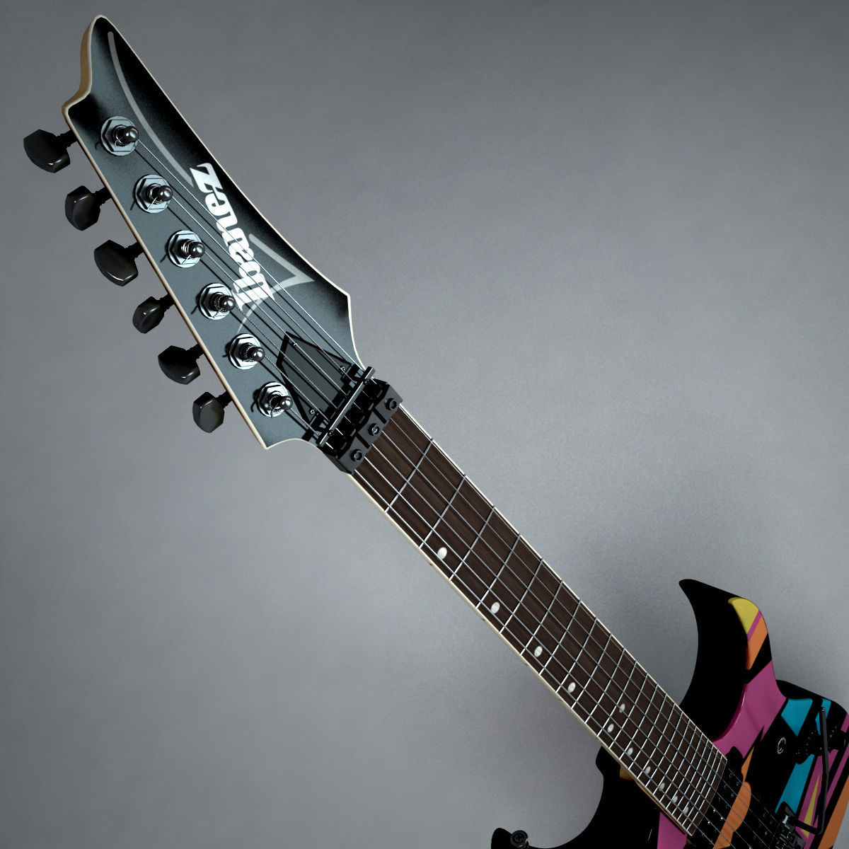 Ibanez John Petrucci Guitar 3D model_1
